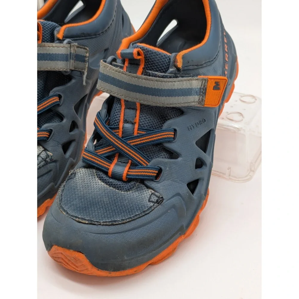 Merrell Hydro 2.0 Boys Water Hiking Shoes Gray Orange Kids Size 2 Trail